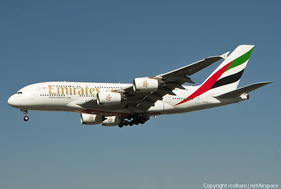 Emirates Airbus A380-861 (A6-EEP) | Photo 360288