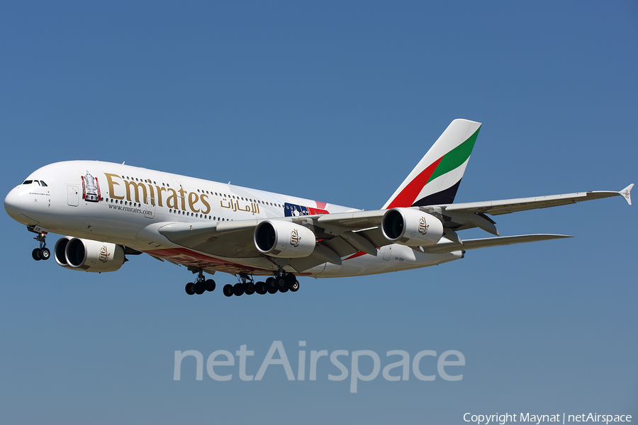 Emirates Airbus A380-861 (A6-EER) | Photo 341004