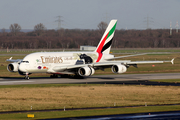 Emirates Airbus A380-861 (A6-EER) at  Dusseldorf - International, Germany