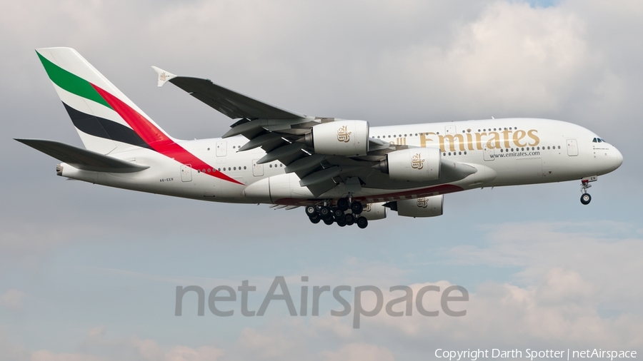 Emirates Airbus A380-861 (A6-EER) | Photo 181404