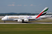 Emirates Airbus A380-861 (A6-EER) at  Munich, Germany