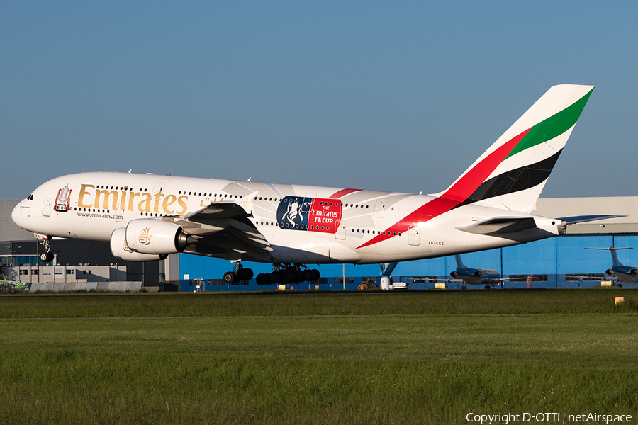 Emirates Airbus A380-861 (A6-EES) | Photo 166166
