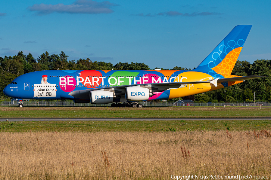 Emirates Airbus A380-861 (A6-EES) | Photo 516970