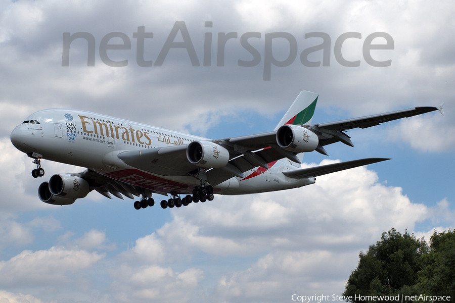 Emirates Airbus A380-861 (A6-EES) | Photo 100961