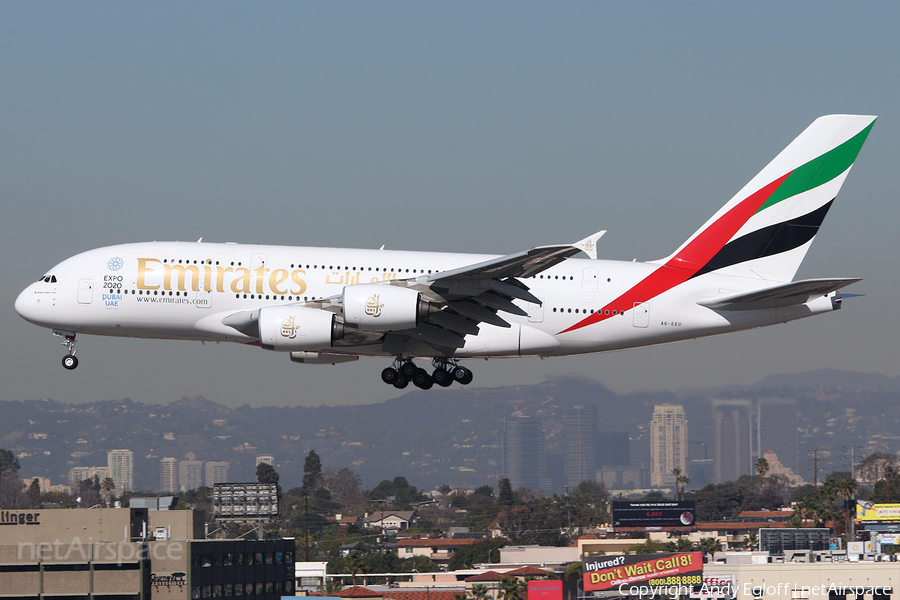 Emirates Airbus A380-861 (A6-EEU) | Photo 216006