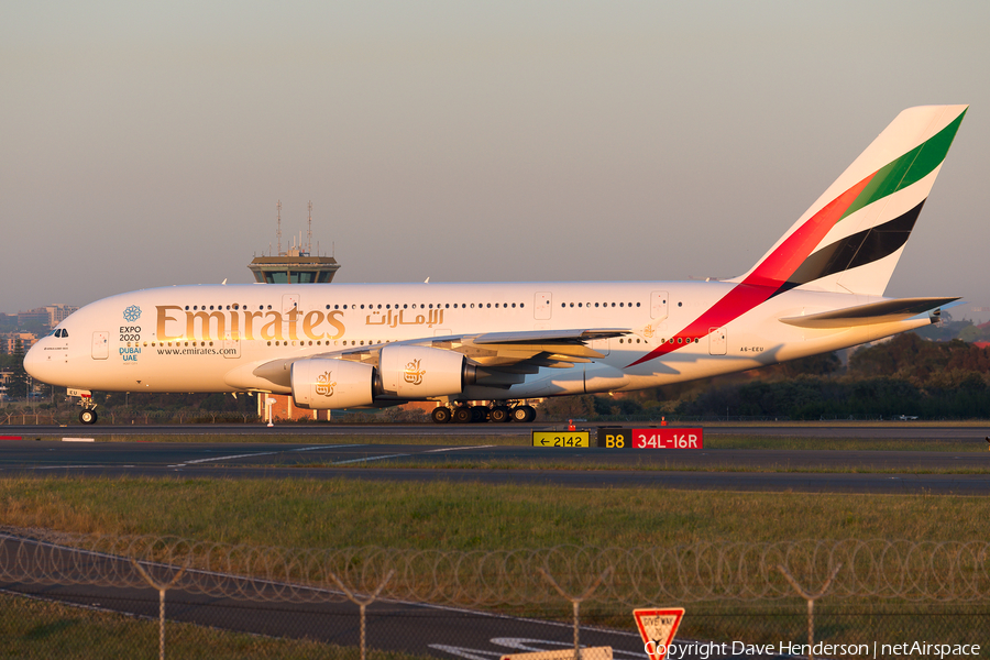 Emirates Airbus A380-861 (A6-EEU) | Photo 96319