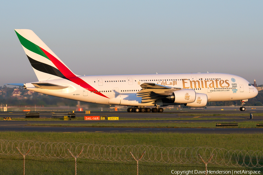 Emirates Airbus A380-861 (A6-EEU) | Photo 96327
