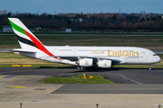 Emirates Airbus A380-861 (A6-EEV) at  Dusseldorf - International, Germany