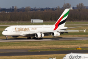 Emirates Airbus A380-861 (A6-EEV) at  Dusseldorf - International, Germany