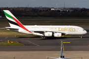 Emirates Airbus A380-861 (A6-EEV) at  Dusseldorf - International, Germany