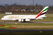 Emirates Airbus A380-861 (A6-EEV) at  Dusseldorf - International, Germany