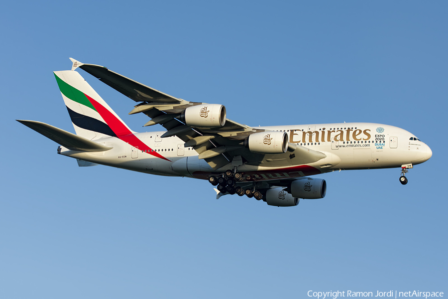 Emirates Airbus A380-861 (A6-EEW) | Photo 171925