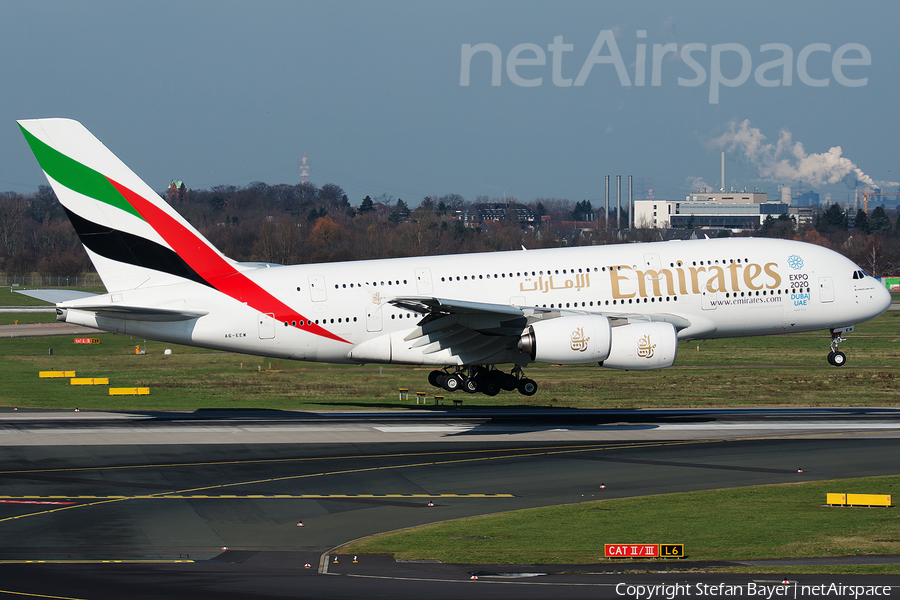 Emirates Airbus A380-861 (A6-EEW) | Photo 100810