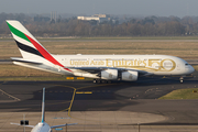 Emirates Airbus A380-861 (A6-EEX) at  Dusseldorf - International, Germany