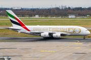 Emirates Airbus A380-861 (A6-EEX) at  Dusseldorf - International, Germany