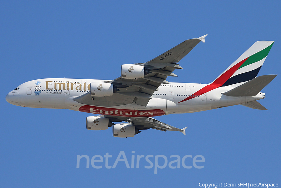 Emirates Airbus A380-861 (A6-EEX) | Photo 446406