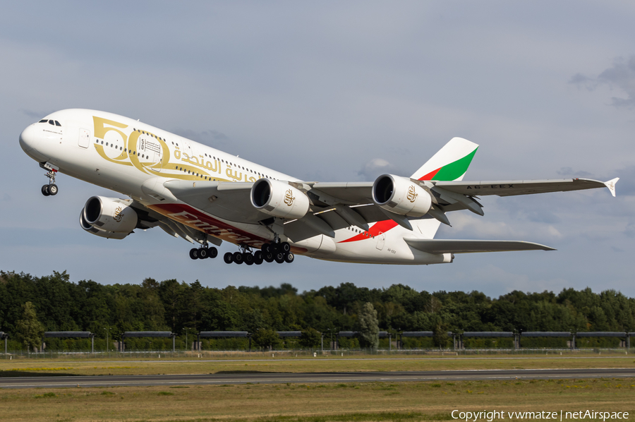 Emirates Airbus A380-861 (A6-EEX) | Photo 522907