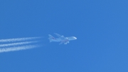 Emirates Airbus A380-861 (A6-EEX) at  In Flight, Guernsey