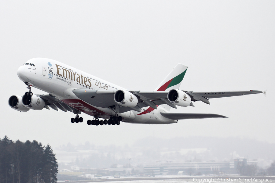 Emirates Airbus A380-861 (A6-EEX) | Photo 141526