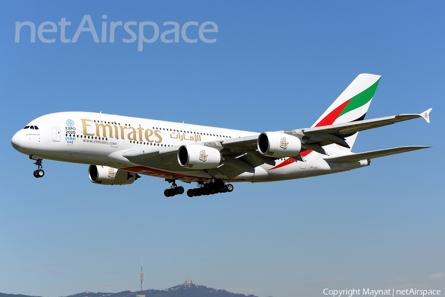 Emirates Airbus A380-861 (A6-EEY) | Photo 144009