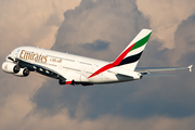 Emirates Airbus A380-861 (A6-EEZ) at  Decimomannu AFB, Italy