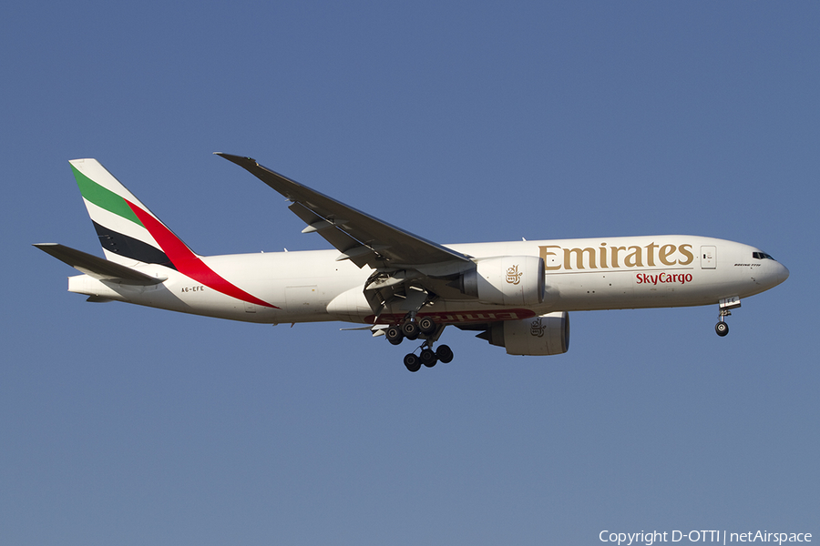 Emirates SkyCargo Boeing 777-F1H (A6-EFE) | Photo 396085