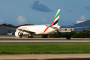 Emirates SkyCargo Boeing 777-F1H (A6-EFF) at  San Juan - Luis Munoz Marin International, Puerto Rico