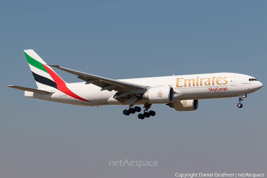 Emirates SkyCargo Boeing 777-F1H (A6-EFG) | Photo 121788
