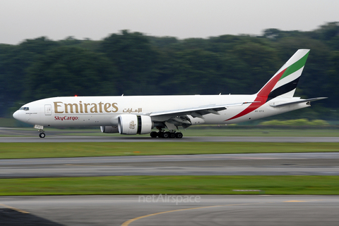 Emirates SkyCargo Boeing 777-F1H (A6-EFG) at  Singapore - Changi, Singapore