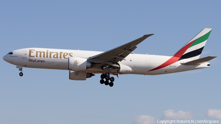 Emirates SkyCargo Boeing 777-F1H (A6-EFH) | Photo 590052