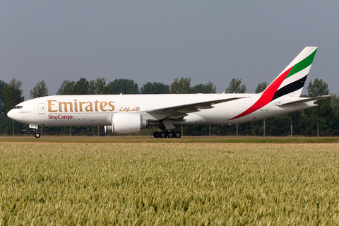 Emirates SkyCargo Boeing 777-F1H (A6-EFI) at  Amsterdam - Schiphol, Netherlands