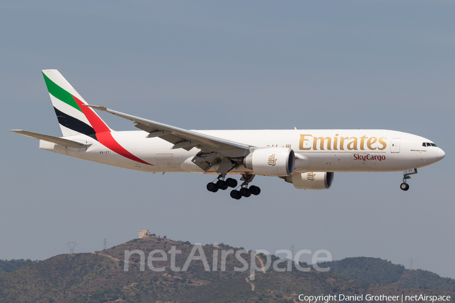 Emirates SkyCargo Boeing 777-F1H (A6-EFI) | Photo 178676