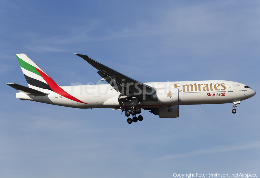 Emirates SkyCargo Boeing 777-F1H (A6-EFI) | Photo 222756