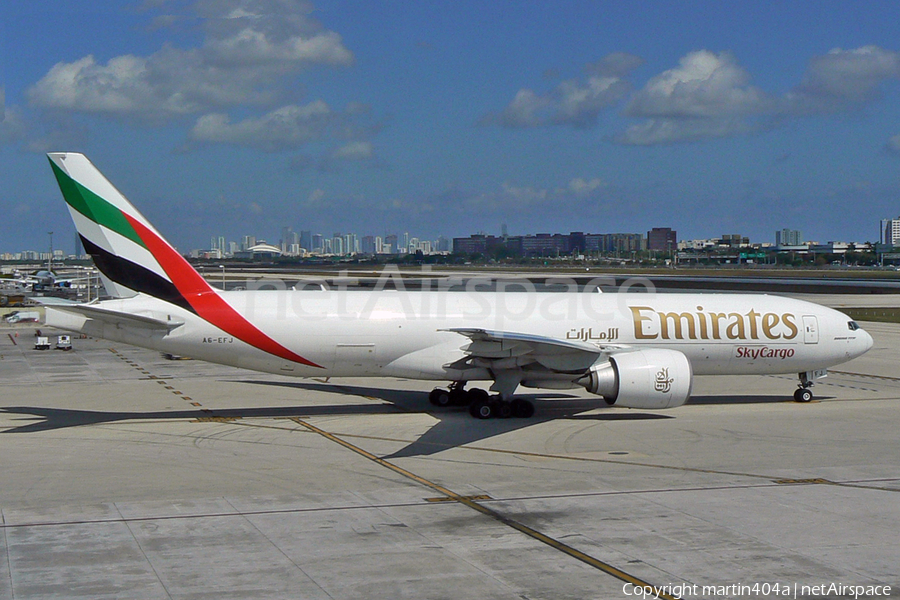 Emirates SkyCargo Boeing 777-F1H (A6-EFJ) | Photo 72912