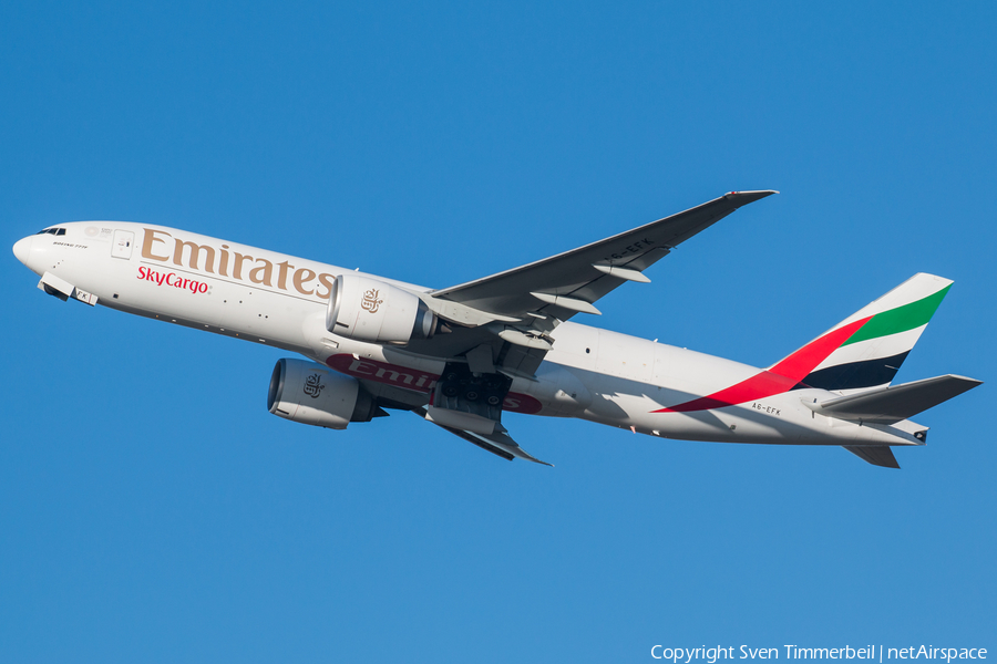 Emirates SkyCargo Boeing 777-F1H (A6-EFK) | Photo 365819