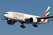 Emirates SkyCargo Boeing 777-F1H (A6-EFL) at  Barcelona - El Prat, Spain