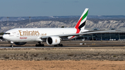 Emirates SkyCargo Boeing 777-F1H (A6-EFL) at  Zaragoza, Spain