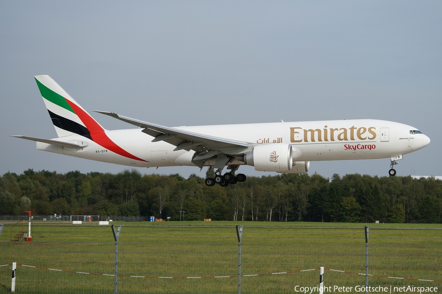 Emirates SkyCargo Boeing 777-F1H (A6-EFM) | Photo 57416