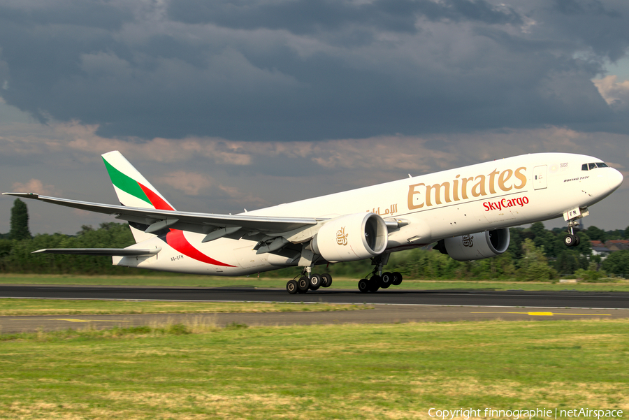 Emirates SkyCargo Boeing 777-F1H (A6-EFM) | Photo 420080