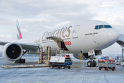 Emirates SkyCargo Boeing 777-F1H (A6-EFM) at  Oslo - Gardermoen, Norway