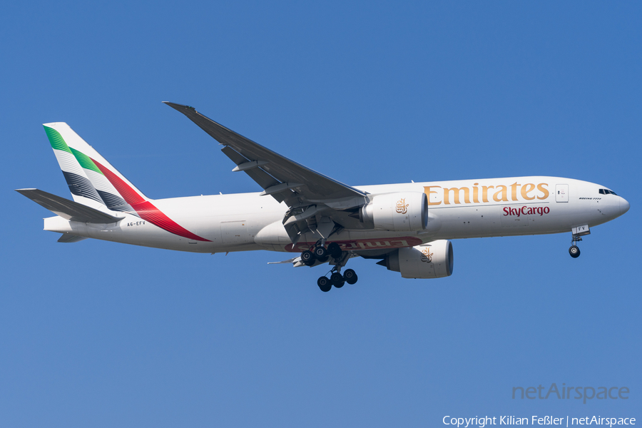 Emirates SkyCargo Boeing 777-F1H (A6-EFV) | Photo 678673
