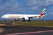 Emirates Boeing 777-31H(ER) (A6-EGA) at  Auckland - International, New Zealand
