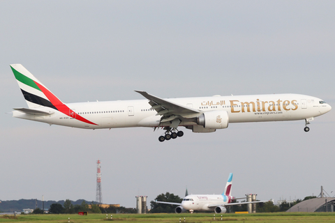 Emirates Boeing 777-31H(ER) (A6-EGC) at  Dusseldorf - International, Germany