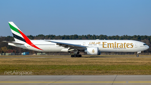 Emirates Boeing 777-31H(ER) (A6-EGJ) at  Hannover - Langenhagen, Germany