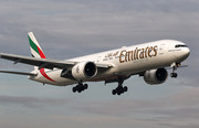 Emirates Boeing 777-31H(ER) (A6-EGJ) at  Warsaw - Frederic Chopin International, Poland