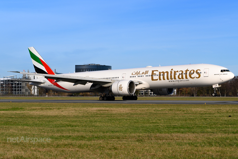 Emirates Boeing 777-31H(ER) (A6-EGR) at  Hamburg - Fuhlsbuettel (Helmut Schmidt), Germany