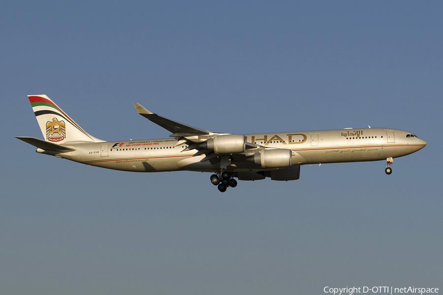 Etihad Airways Airbus A340-541 (A6-EHB) | Photo 283889