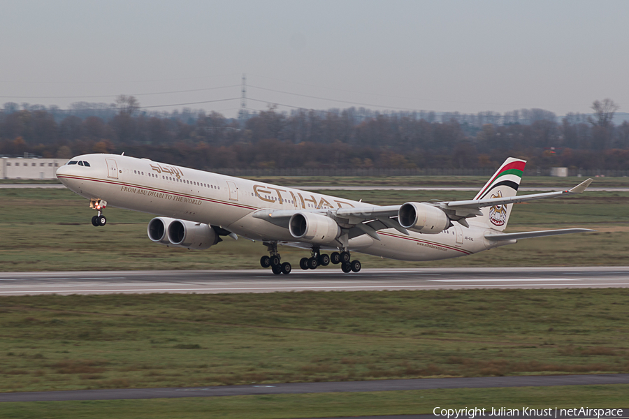 Etihad Airways Airbus A340-642 (A6-EHL) | Photo 92689