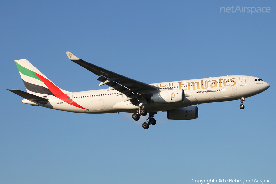 Emirates Airbus A330-243 (A6-EKX) | Photo 38539