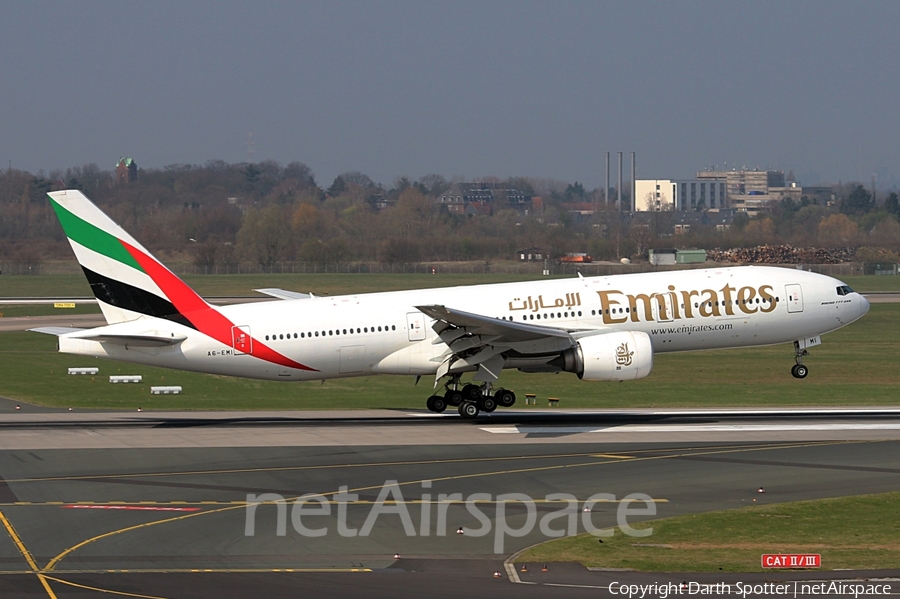 Emirates Boeing 777-21H(ER) (A6-EMI) | Photo 205772